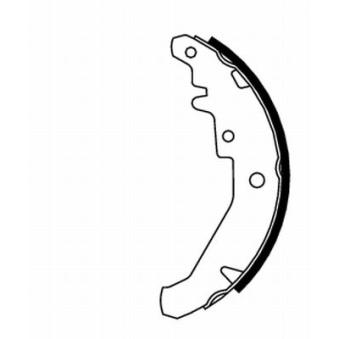 Jeu de mâchoires de frein MINTEX OEM 77362454