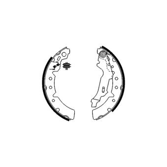 Jeu de mâchoires de frein MINTEX OEM 0449502020