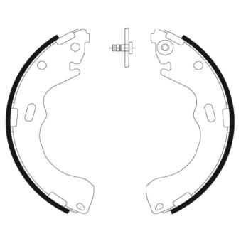 Jeu de mâchoires de frein MINTEX MFR505