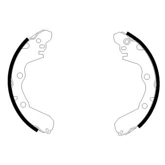 Jeu de mâchoires de frein MINTEX OEM MB668338 Jeu de mâchoires de frein MINTEX OEM MB668338