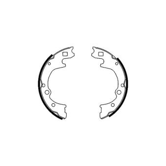 Jeu de mâchoires de frein MINTEX MFR514