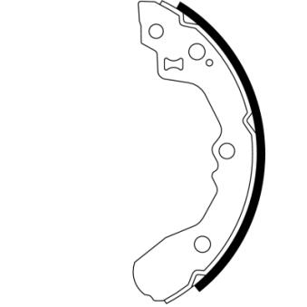 Jeu de mâchoires de frein MINTEX OEM 0K30B2628Z