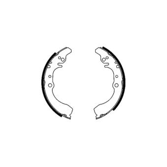 Jeu de mâchoires de frein MINTEX OEM 0449587714