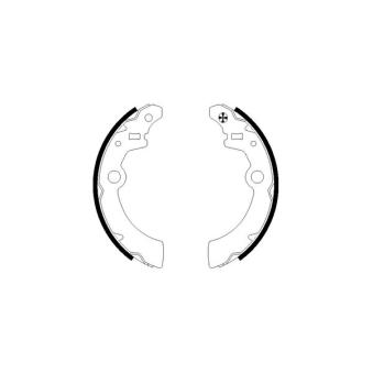 Jeu de mâchoires de frein MINTEX OEM 5320076G51