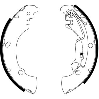 Jeu de mâchoires de frein MINTEX OEM 77362449