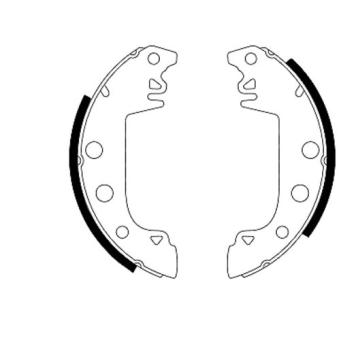 Jeu de mâchoires de frein MINTEX OEM 60750467