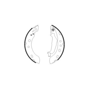 Jeu de mâchoires de frein MINTEX OEM 440606F625