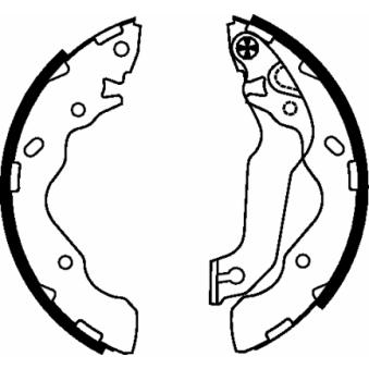 Jeu de mâchoires de frein MINTEX OEM 5830529A10