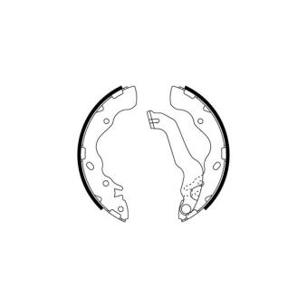 Jeu de mâchoires de frein MINTEX OEM 583052HA00