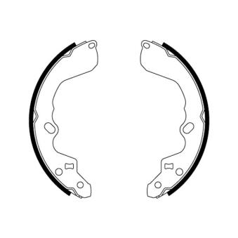 Jeu de mâchoires de frein MINTEX OEM 0K2FA2638Z