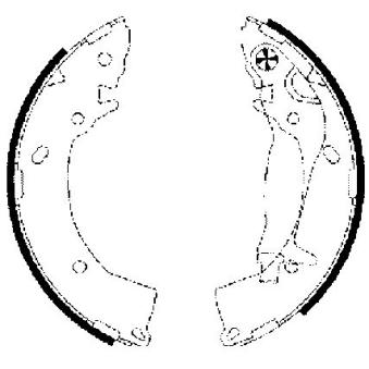 Jeu de mâchoires de frein MINTEX OEM 583051CA10