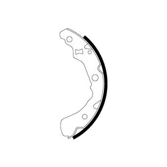 Jeu de mâchoires de frein MINTEX OEM 0449597202000