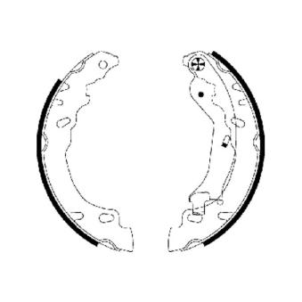 Jeu de mâchoires de frein MINTEX OEM 1581895