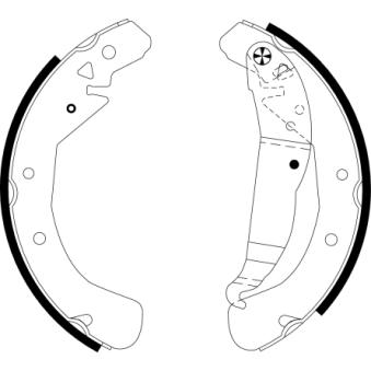 Jeu de mâchoires de frein MINTEX OEM 1605969