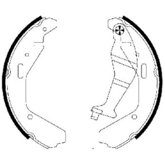 Jeu de mâchoires de frein MINTEX OEM 9214425