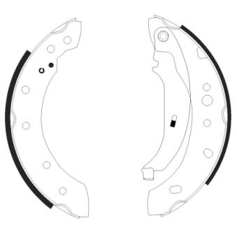 Jeu de mâchoires de frein MINTEX OEM 4241L5