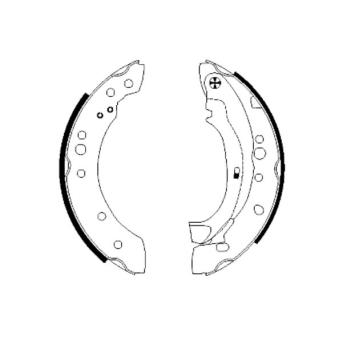 Jeu de mâchoires de frein MINTEX OEM 4241L0