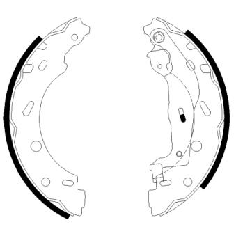 Jeu de mâchoires de frein MINTEX OEM 4514230008