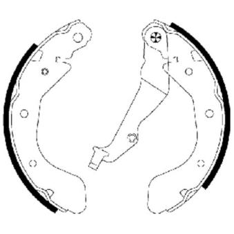 Jeu de mâchoires de frein MINTEX OEM 95231476