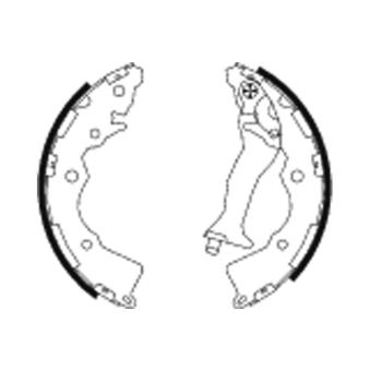 Jeu de mâchoires de frein MINTEX OEM 583051SA00