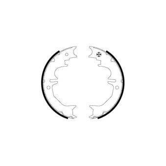 Jeu de mâchoires de frein, frein de stationnement MINTEX OEM 4655060070