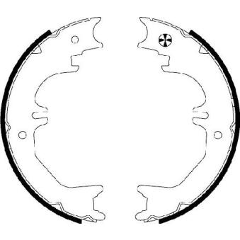 Jeu de mâchoires de frein, frein de stationnement MINTEX OEM 4654060050