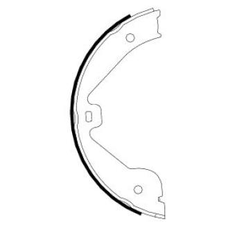 Jeu de mâchoires de frein, frein de stationnement MINTEX OEM 95535292500