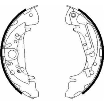 Jeu de mâchoires de frein MINTEX OEM 583053AA00