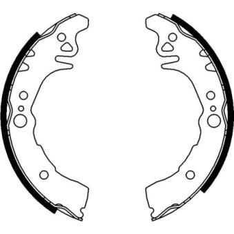 Jeu de mâchoires de frein MINTEX OEM 04495B1240