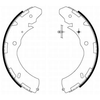 Jeu de mâchoires de frein MINTEX OEM 4600A106