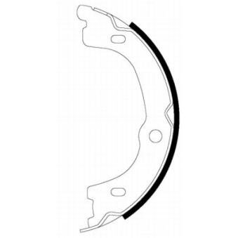 Jeu de mâchoires de frein, frein de stationnement MINTEX OEM 583503ED01