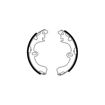 Jeu de mâchoires de frein MINTEX OEM 0449512220