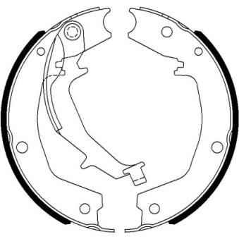 Jeu de mâchoires de frein, frein de stationnement MINTEX OEM 583503FA01