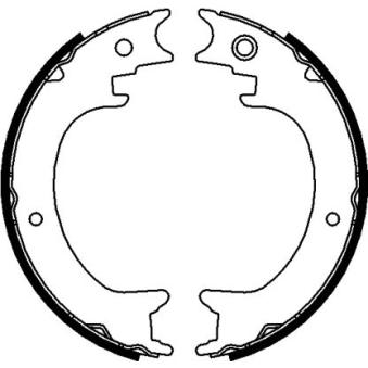 Jeu de mâchoires de frein, frein de stationnement MINTEX OEM 26694XA00A Jeu de mâchoires de frein, frein de stationnement MINTEX OEM 26694XA00A