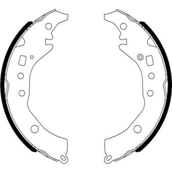 Jeu de mâchoires de frein MINTEX OEM 0449552121