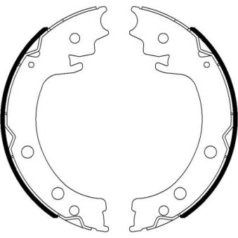 Jeu de mâchoires de frein, frein de stationnement MINTEX OEM 5460077K00