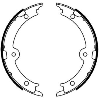Jeu de mâchoires de frein, frein de stationnement MINTEX MFR688