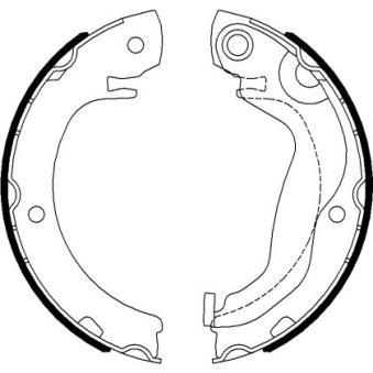 Jeu de mâchoires de frein, frein de stationnement MINTEX OEM 044950F020