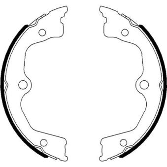 Jeu de mâchoires de frein, frein de stationnement MINTEX OEM 43053TP6A00