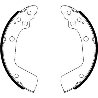 Jeu de mâchoires de frein MINTEX OEM 5320063J02