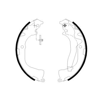 Jeu de mâchoires de frein MINTEX OEM 2H0698525