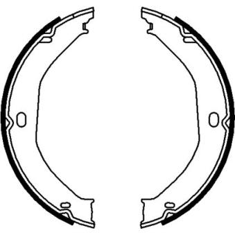 Jeu de mâchoires de frein, frein de stationnement MINTEX OEM K05011988AA