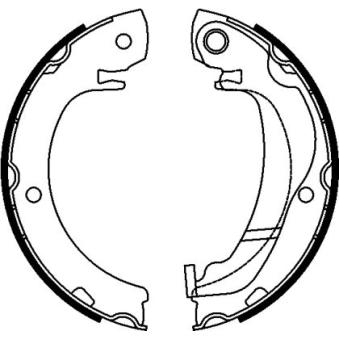 Jeu de mâchoires de frein, frein de stationnement MINTEX OEM 044950F010