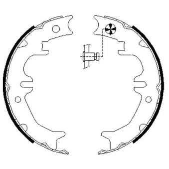 Jeu de mâchoires de frein, frein de stationnement MINTEX OEM 4654028020