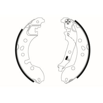 Jeu de mâchoires de frein MINTEX OEM 440601843R