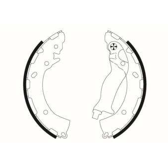 Jeu de mâchoires de frein MINTEX OEM 583053XA00