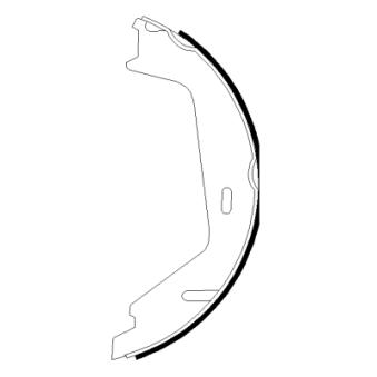 Jeu de mâchoires de frein, frein de stationnement MINTEX OEM 8623138