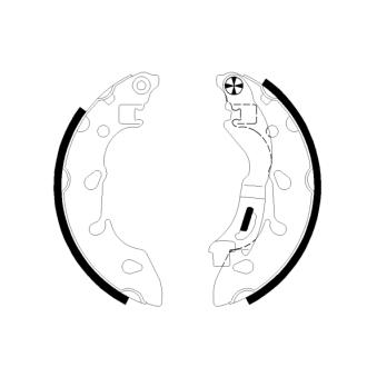 Jeu de mâchoires de frein MINTEX OEM AS512200AA