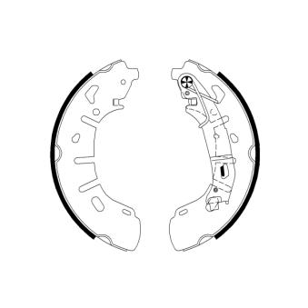Jeu de mâchoires de frein MINTEX OEM 77367388