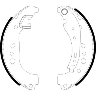 Jeu de mâchoires de frein MINTEX OEM 440A08042R